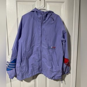 Men’s Large Adidas Originals Lavender Windbreaker Jacket